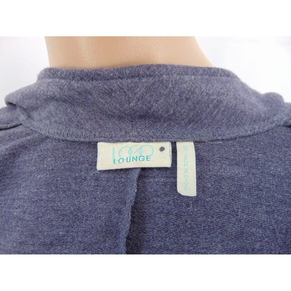 Logo Lorie Goldstein Draped Front Terry Cardigan S Color Block Oversized - Picture 9 of 14